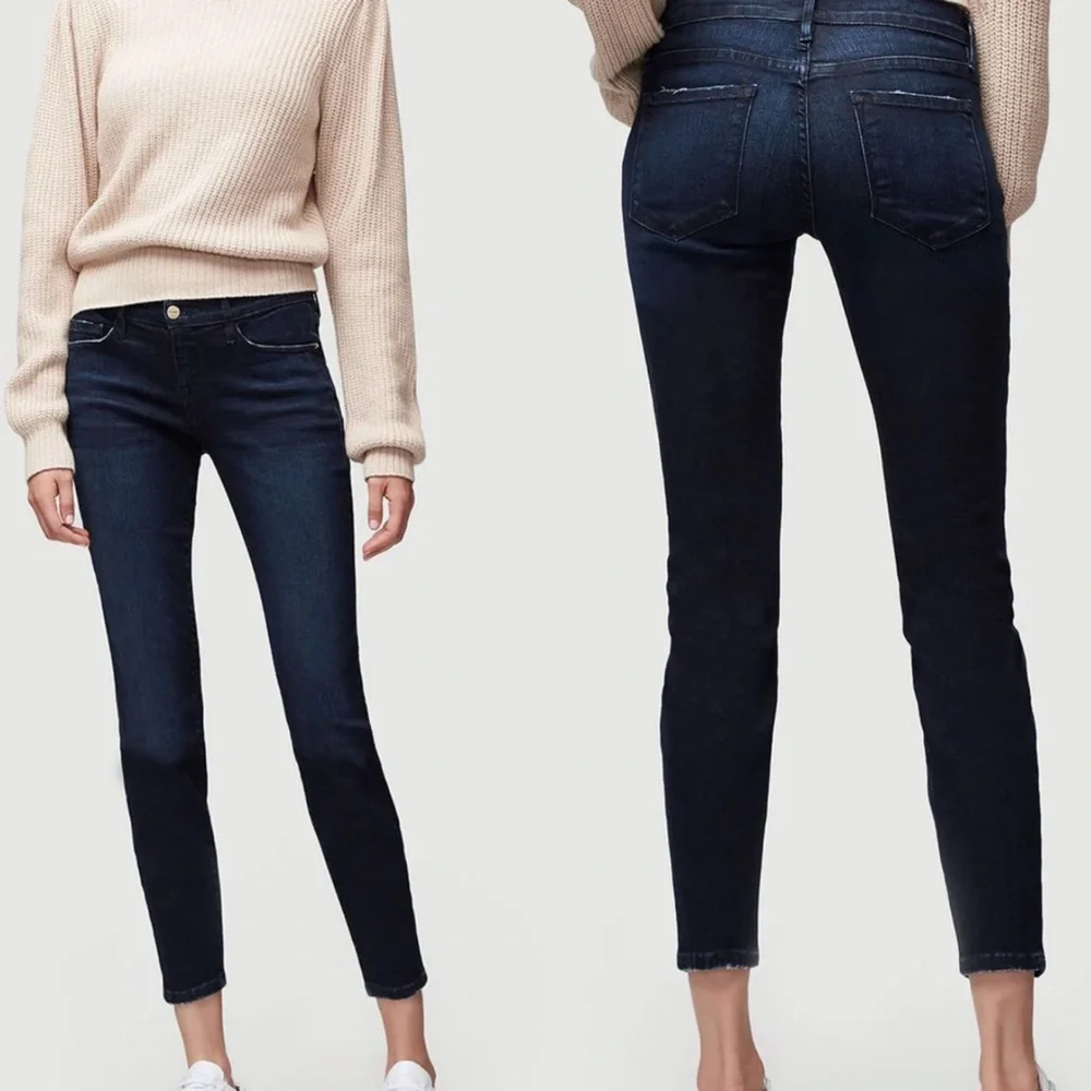 FRAME LE SKINNY DE JEANNE CROP - LAURETTA Women’s 27 Org $210.